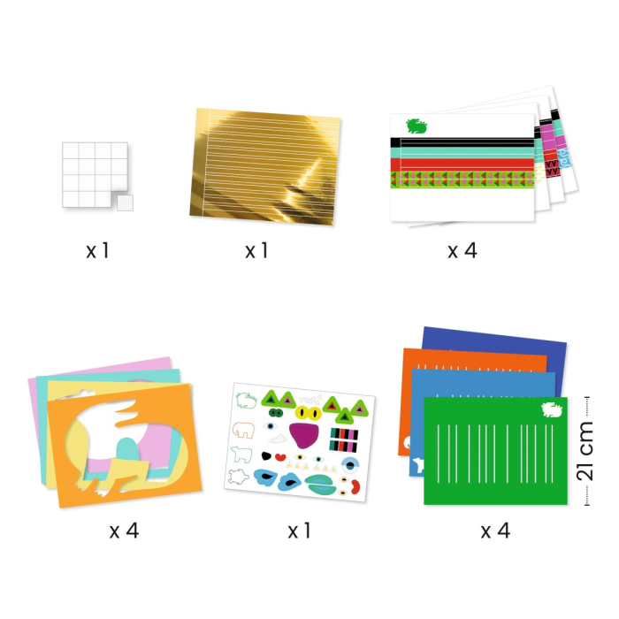 Joc creativ de tesut animalute, Djeco [4]