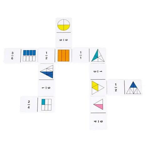Joc domino - Curcubeul fractiilor [2]