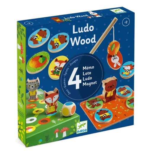 Joc educativ LudoWood 4 jocuri, Djeco [4]
