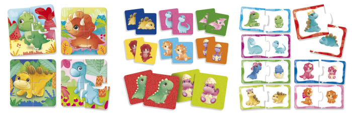 Joc potrivire 3 in 1 - Taramul dinozaurilor [2]