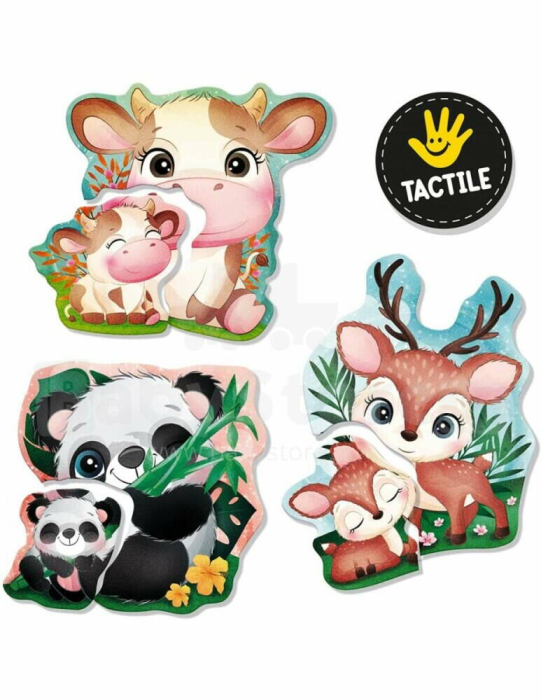 Joc tactil Montessori - Mama si puiul [2]