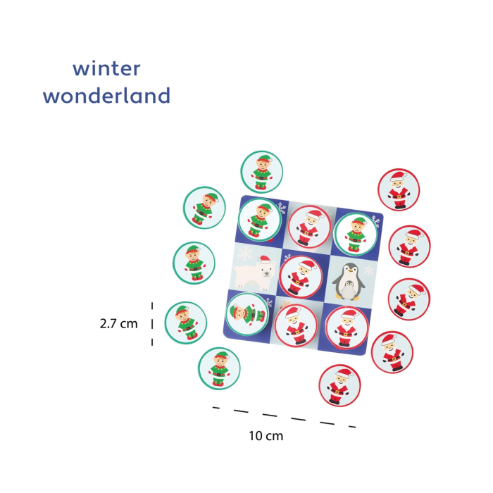 Joc tic tac toe din lemn varianta de sarbatori, Orange Tree Toys [4]