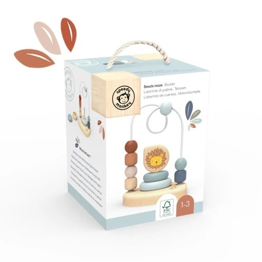 Labirint cu margele din lemn, Speedy Monkey [3]