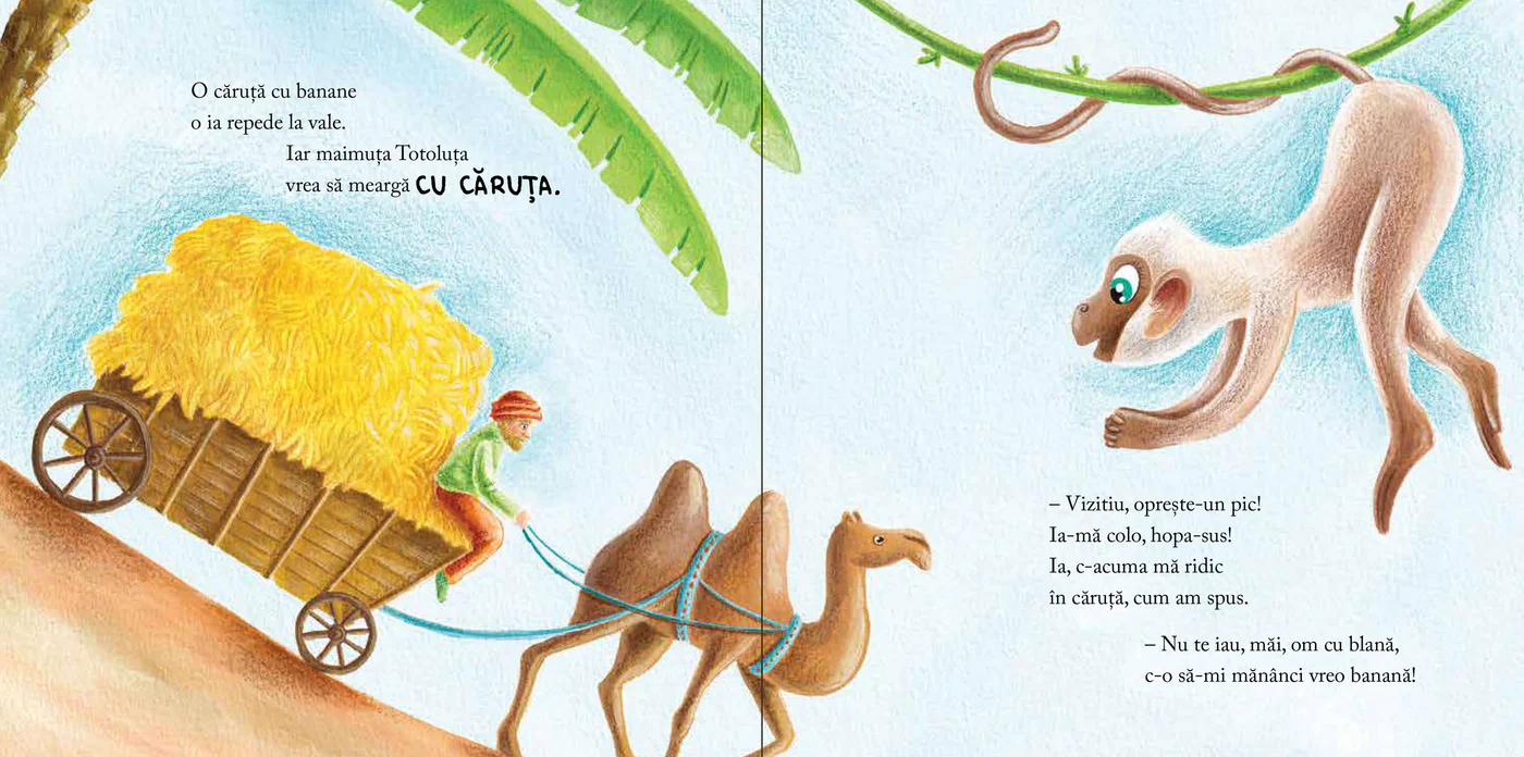Maimuțica Totoluța vrea să meargă cu căruța [2]