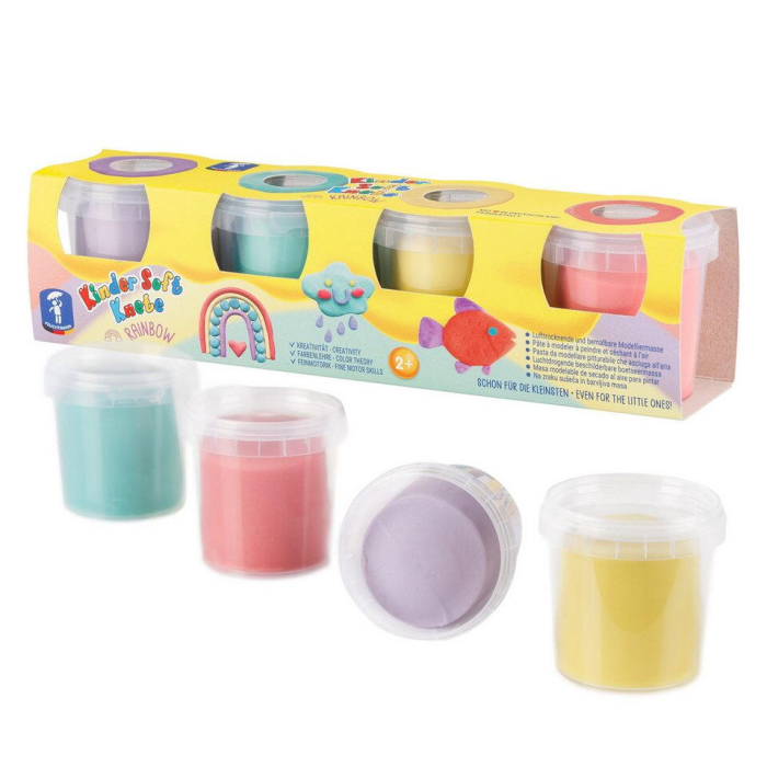 Plastilina non-toxica Kinder Soft Dough - Curcubeu [2]
