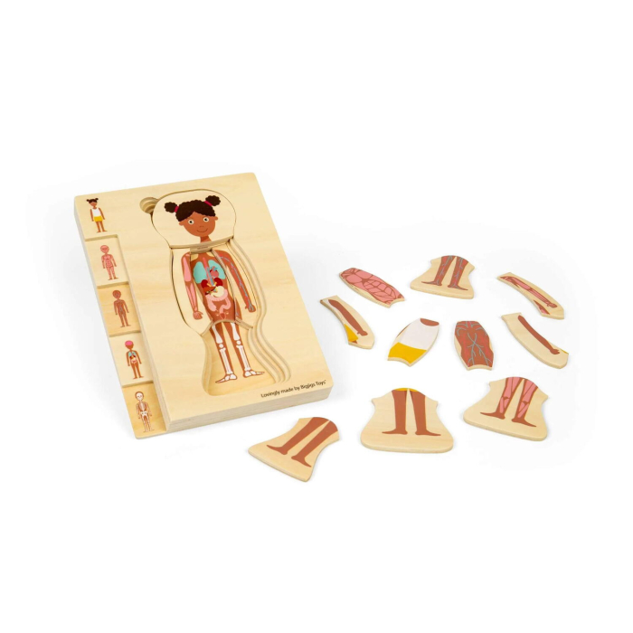 Puzzle anatomic din lemn - Fetita [2]