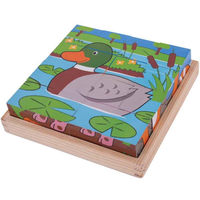 Puzzle cubic - Animalute de la ferma [6]