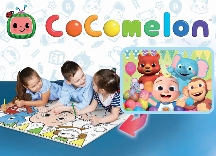 Puzzle de colorat maxi - Cocomelon si prietenii (24 piese) [3]