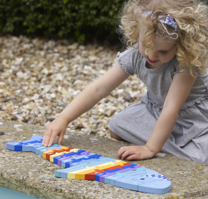 Puzzle din lemn alfabet, Orange Tree Toys [5]