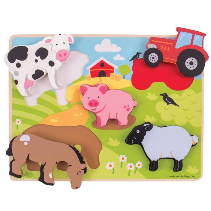 Puzzle din lemn - In ograda [3]