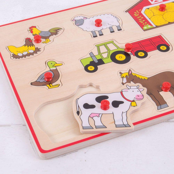 Puzzle din lemn incastru - Ferma [4]