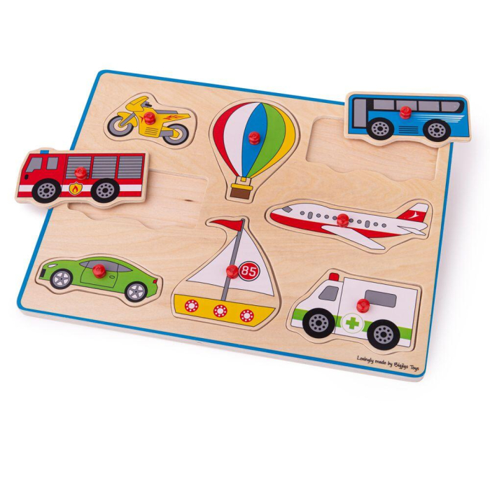 Puzzle din lemn incastru - Vehicule [3]