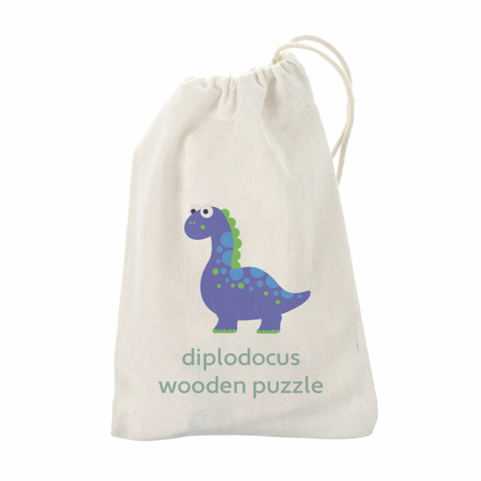 Puzzle dinozaur din lemn - Diplodocus, Orange Tree Toys [5]