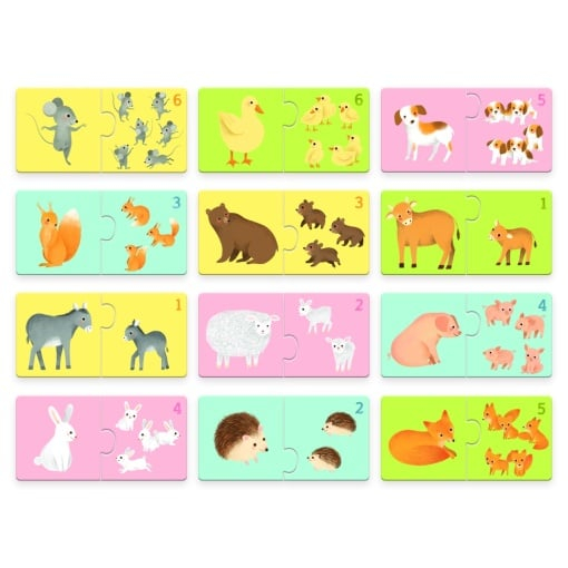 Puzzle duo asociere mama-pui, Djeco [2]
