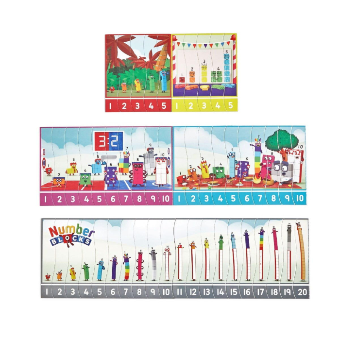 Puzzle - Exersam numaratul de la 1 -20 - Numberblocks [4]