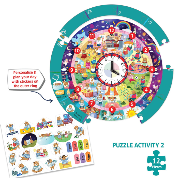 Puzzle - Ursuletul invata ceasul [4]