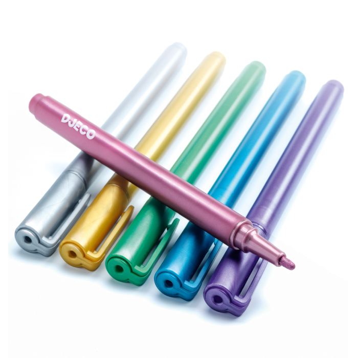 Set 6 markere metalice, Djeco [2]