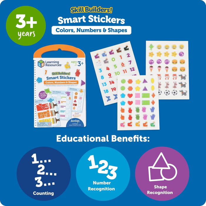 Set activitati educative cu abtibilduri - Culori, numere si forme [5]