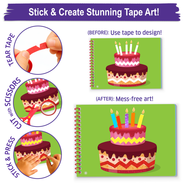 Set creativ - Coloram cu benzi decorative [2]