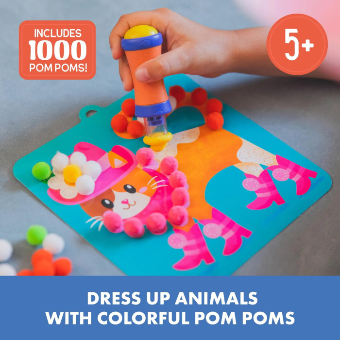 Set creativ cu pompoane - Imbraca animalutele [4]