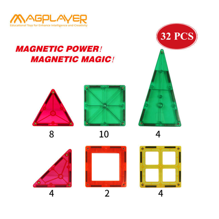 Set de constructie magnetic - 32 piese [3]