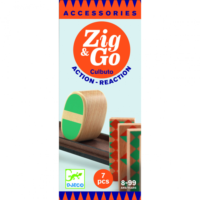 Set de constructie trasee Zig & Go Cultubo 7 piese, Djeco [2]