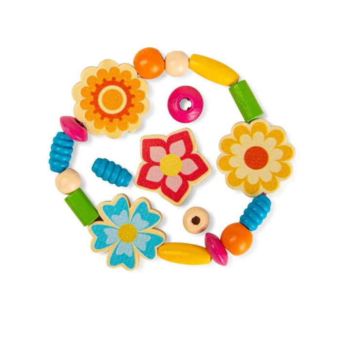 Set de creatie din lemn - Bijuterii cu floricele [2]