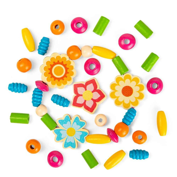 Set de creatie din lemn - Bijuterii cu floricele [4]