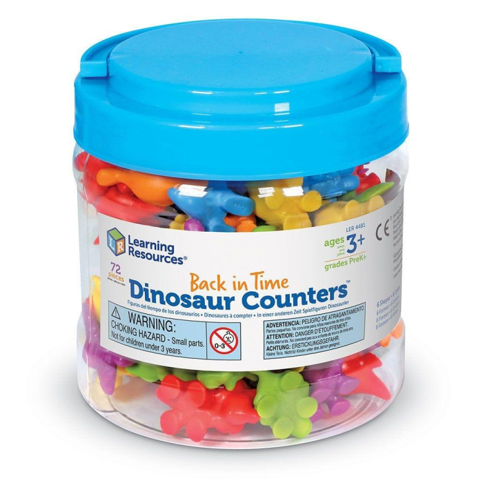 Set pentru sortat si numarat - Dinozauri jucausi (72 piese) [4]