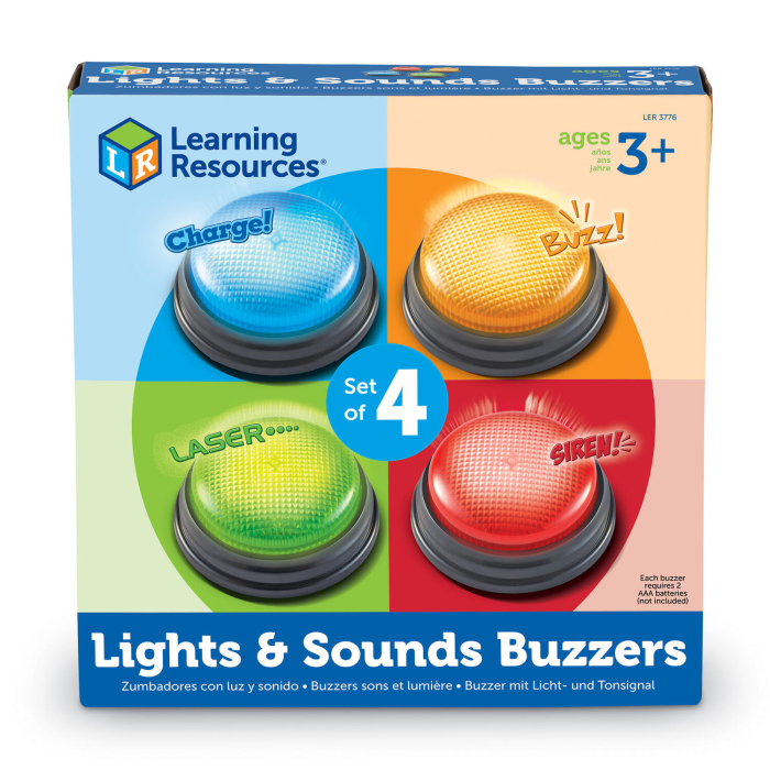 Sonerii cu lumini si sunete pentru raspuns - set 4 buc [6]