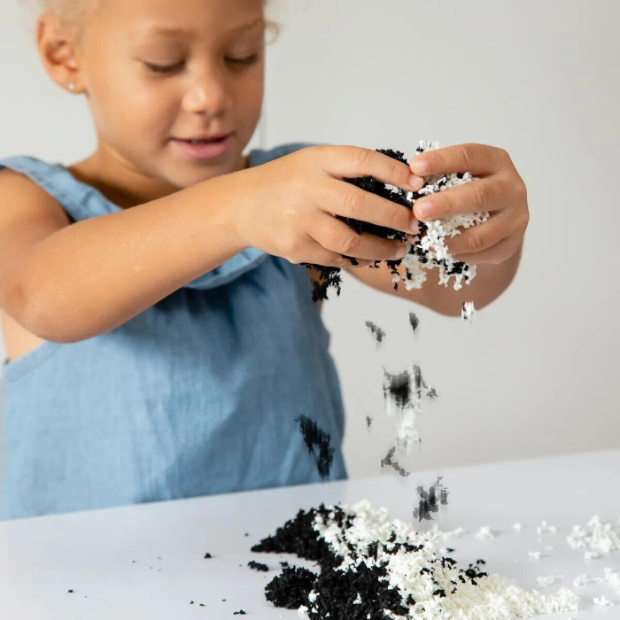 Spuma de modelat Playfoam Pluffle™ Twist -  Alb si negru [4]