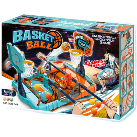 Jocuri de îndemanare - Arunca mingea la cosul de baschet ( joc dublu)