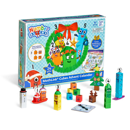Jocuri matematice - Calendar cu surprize Numberblocks® MathLink® - Magia Craciunului