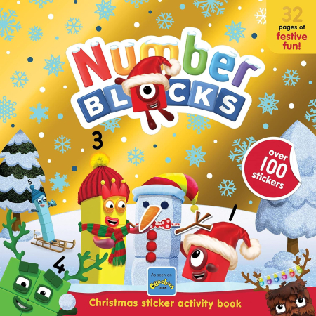 Cărți pentru copii - Carte cu abtibilduri si activitati Numberblocks - Magia Craciunului