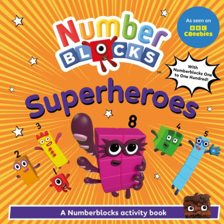 Cărți pentru copii - Carte cu activitati Numberblocks - Supereroi pana la 100