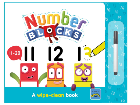 Cărți pentru copii - Carticica Scriu si sterg -  Numberblocks 11-20