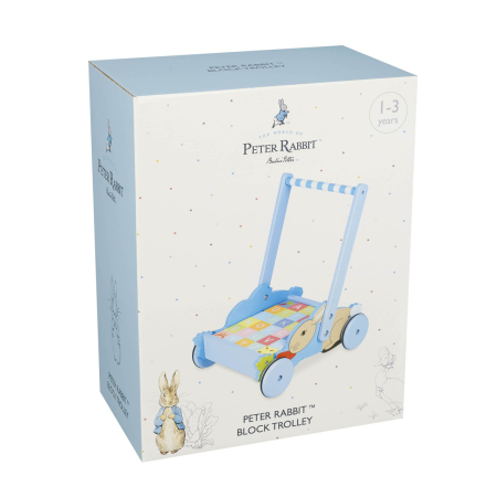 Jucării Montessori - Carucior cu cuburi Peter Rabbit™, Orange Tree Toys