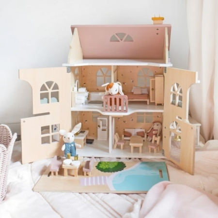 Casa de papusi din lemn cu accesorii, Speedy [2]