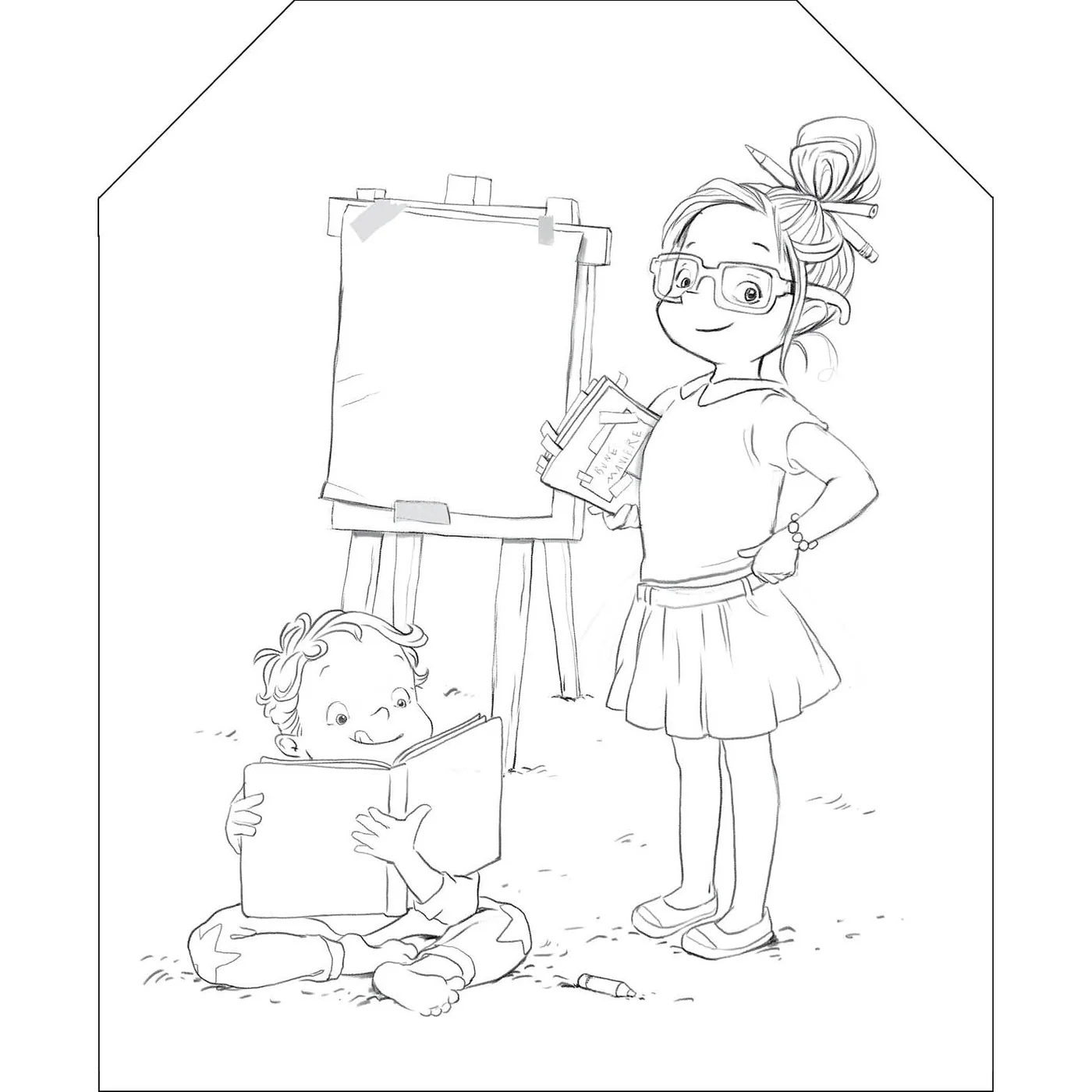 Colorăm cu Ema și Eric. Carte de colorat [1]