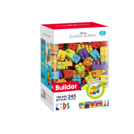 Jocuri de construit - Cuburi de construit (245 piese)