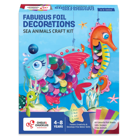 Arta si Creativitate - Decoratiuni cu folii de transfer - Animalute marine