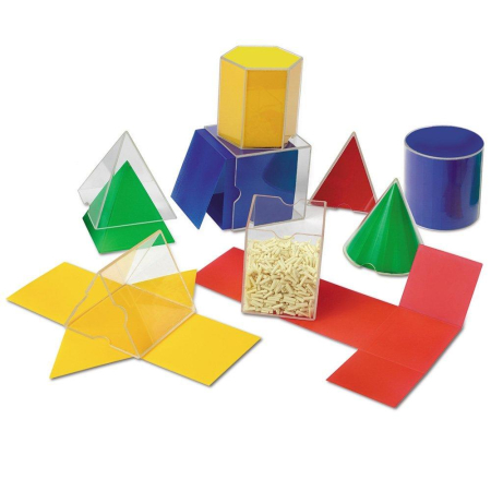 Jocuri matematice - Forme geometrice pliante - 16 piese
