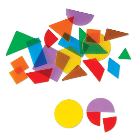 Pentru clasa - Forme geometrice transparente (408 piese)
