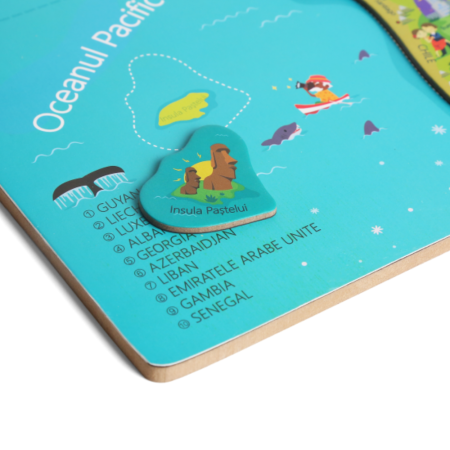 Harta mare a lumii - puzzle magnetic (lb.romana) [2]