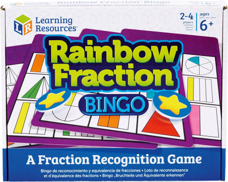 Jocuri matematice - Joc bingo - Curcubeul fractiilor