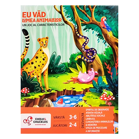 Jocuri de logica - Joc de logica - Eu vad - Lumea animalelor