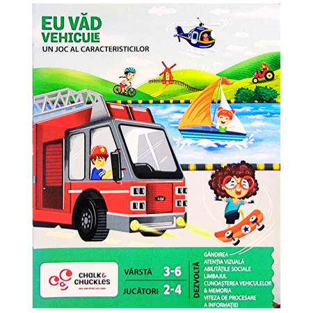 Jocuri de logica - Joc de logica - Eu vad - Vehicule
