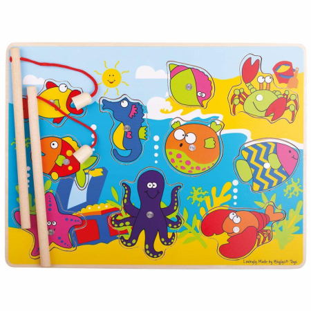 Jocuri de indemanare - Joc de pescuit magnetic - Animalutele marine