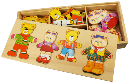 Jocuri de logică și strategie - Joc de potrivire - Familia ursuletilor