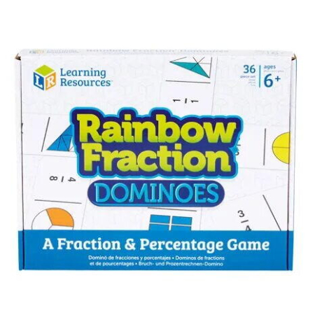 Jocuri matematice - Joc domino - Curcubeul fractiilor